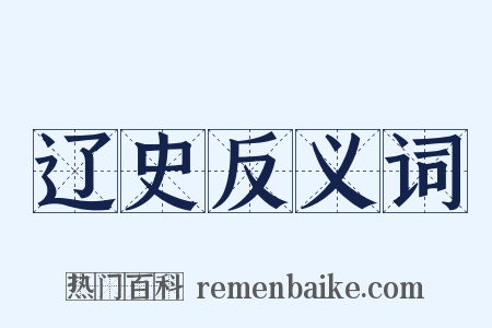 辽史反义词是什么意思的图片